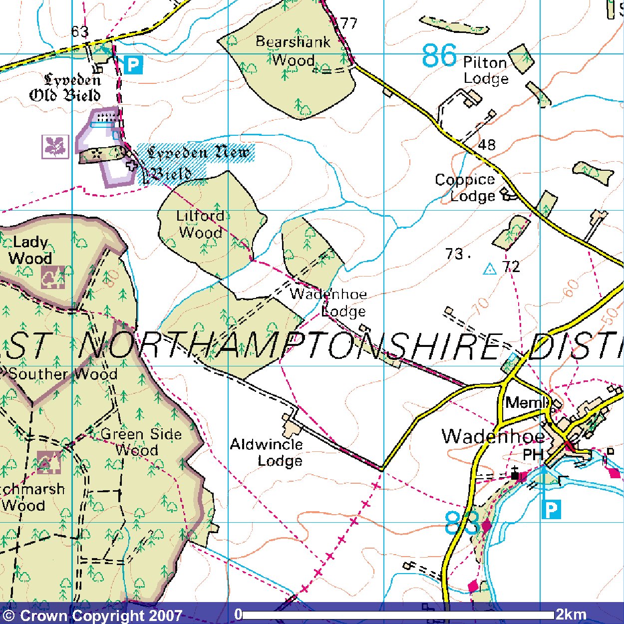 Location of Cottage on an OS Map